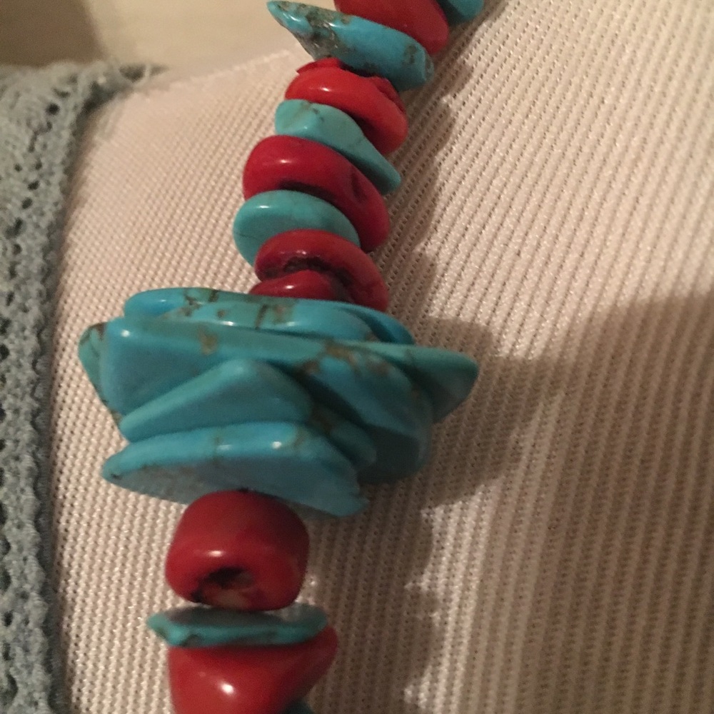 Coral & Turquoise Necklace - Picture 4 of 7